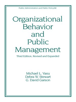 cover image of Organizational Behavior and Public Management, Revised and Expanded